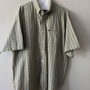 Ralph Lauren Yellow and Black Plaid Shirt